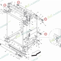 Заглушка ролика вала B01300623R, оригинал