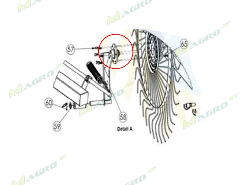 Cтупица рабочего колеса GRY-15, оригинал