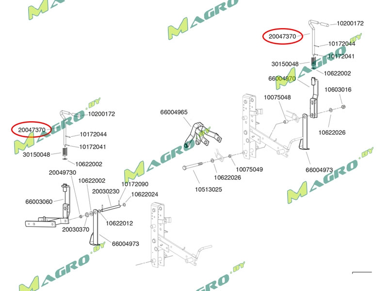 Рукоятка 6281.b (40090308 стар. код 20047370), оригинал