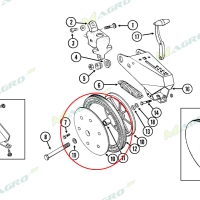 Прикатывающий ролик AA39968M (металл) 1x12" со ступицей в сборе 5203KYY2
