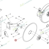 Диск сошника (без ступицы) KL810921, аналог, Россия