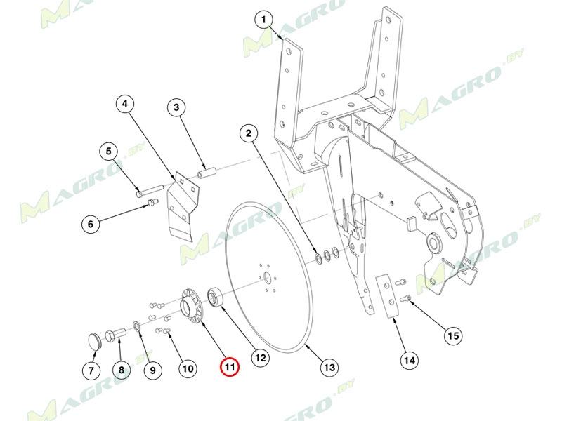 Ступица диска сошника G10473 (GD10473), Китай