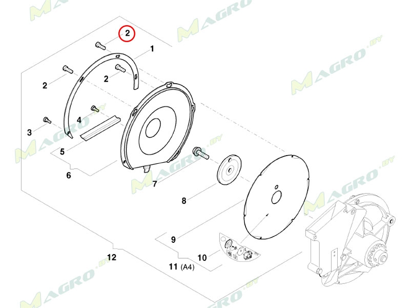 Болт AC633340, оригинал