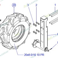 Гайка опорно-приводного колеса 52100102