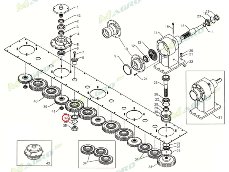 Кольцо O-R 3156 0352037, 10010696 (C0RD40000001), аналог, CMR