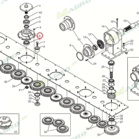 Ступица нижняя аллюминиевая 6552007, 18032459 (B0600103506M), аналог, CMR
