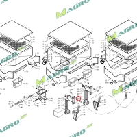 Стойка сошника удобрений (правая) 10017114 (9153.2с / 30153039)