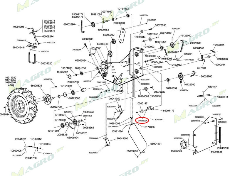 Шайба 16,5x26x1 30622024 (10622024), аналог, Венгрия
