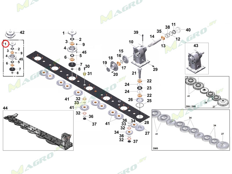Ступица модуля 6552001, 18032458 (B0600103501M), аналог, CMR