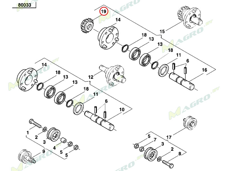 Звездочка Z-15 AC820818, аналог, Украина