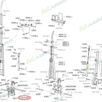 Ось маркера следа 20050990 41050990, аналог, Венгрия