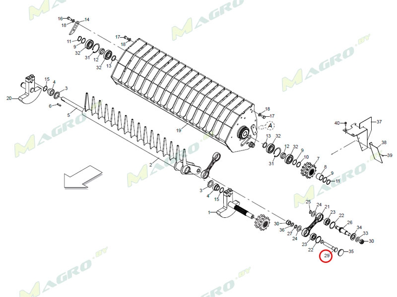 Палец шатуна B013P0647R, оригинал