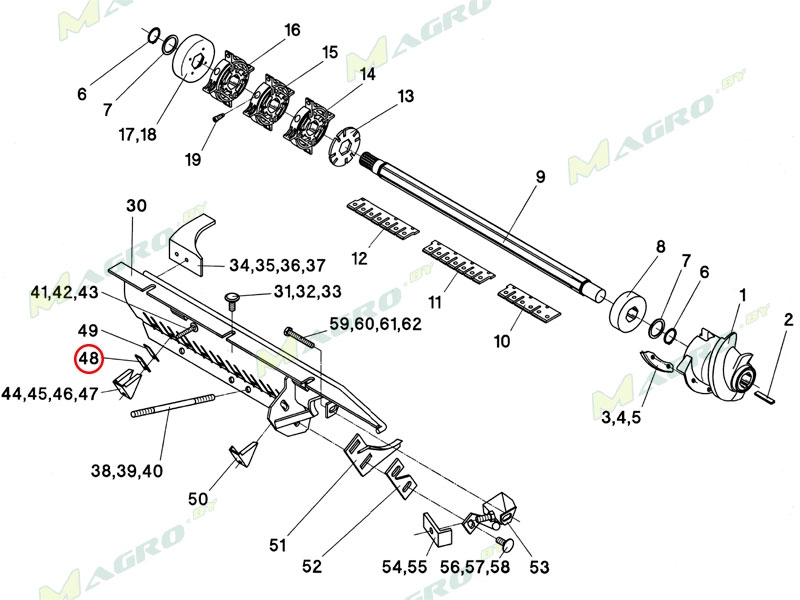 Пластина регулировочная 2,5 001676, аналог