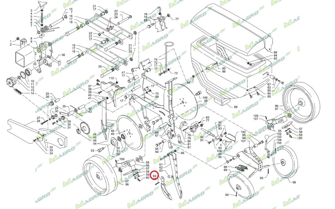Сошник Maxi 30031175, оригинал