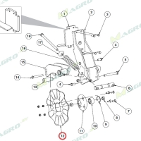 Диск колтера 8 волн GD7803, Celsan