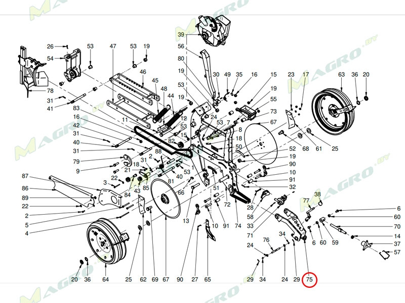 Подвесная опора роликов Flex 30031342 (MAXI-5), оригинал
