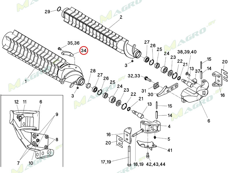 Нож 501251, аналог