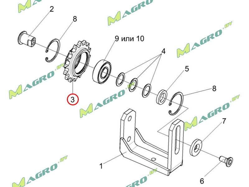 Звездочка КПС-4-0523602