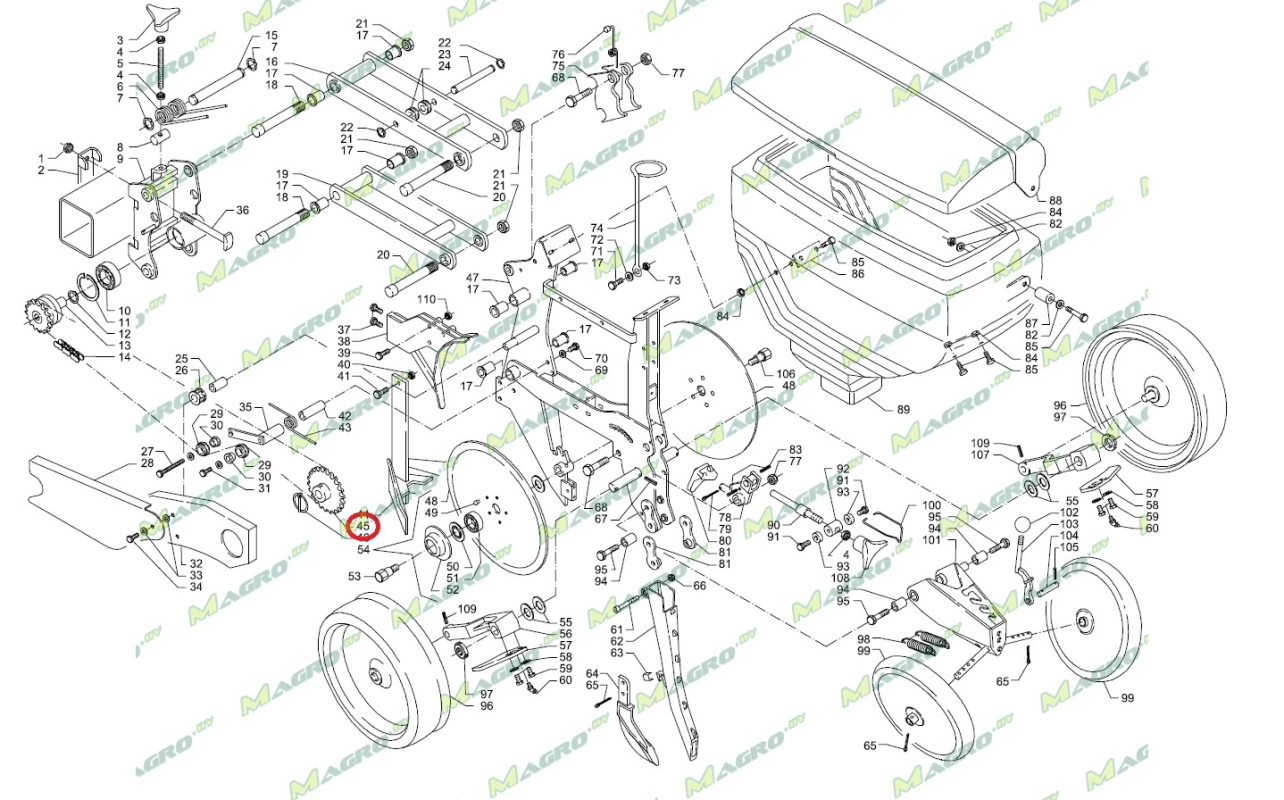 Звездочка распределителя Z=20 30031620 (10001404), PRV, Беларусь