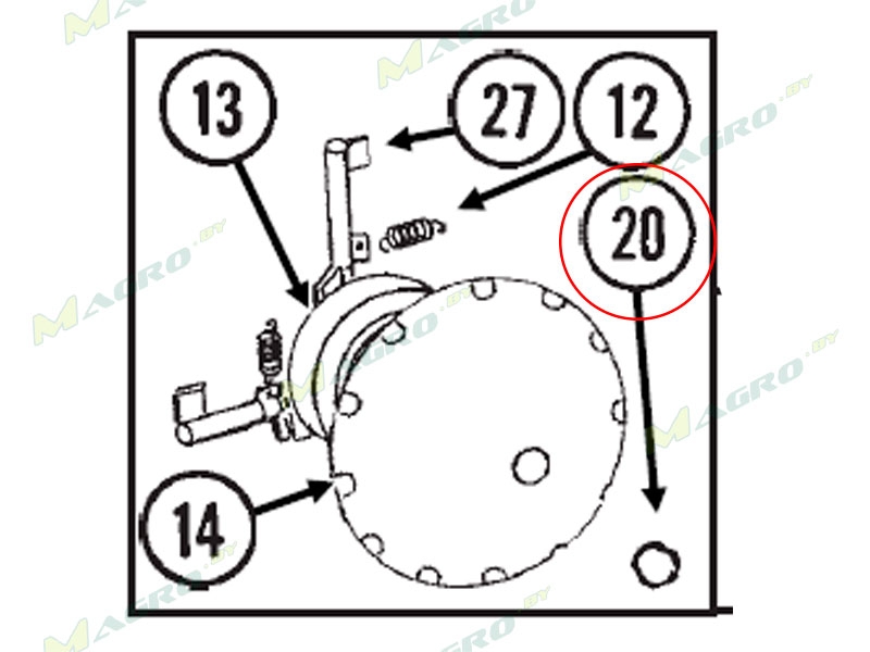 Шайба пружинная (волнистая, мех. высев. аппарат) GA8343, оригинал