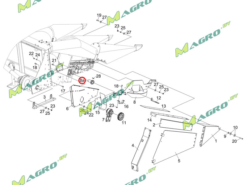 Звездочка правая 1.329.810 (КЗК-13-2800070), Donghua