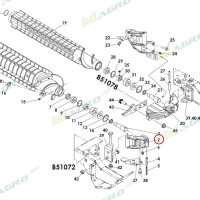Опора вальца (большого) 501109.