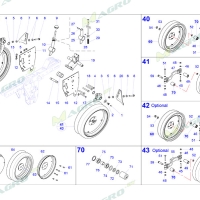 Болт ролика поддерживающего прав. 40282138, оригинал