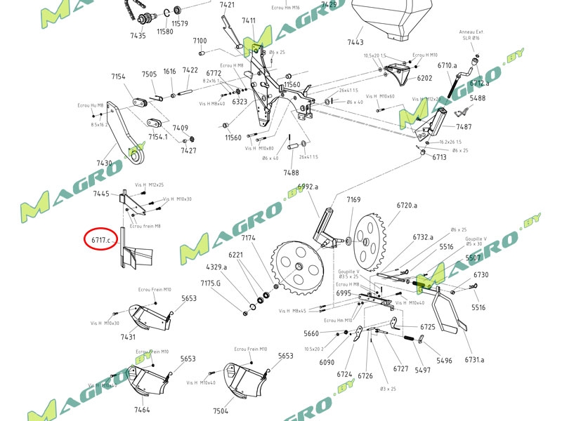 Комьеотвод 6717.c (65101542 66001542), аналог, Венгрия