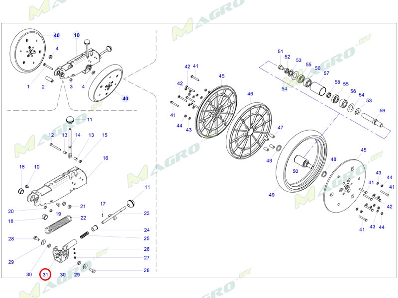 Кронштейн натяжителя 30292430 (30202462 30202462VB), оригинал