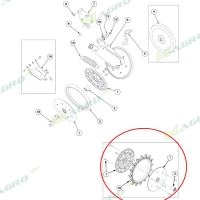 Ролик прикатывающий, левый G6200-005L (GA26958 GA22165),