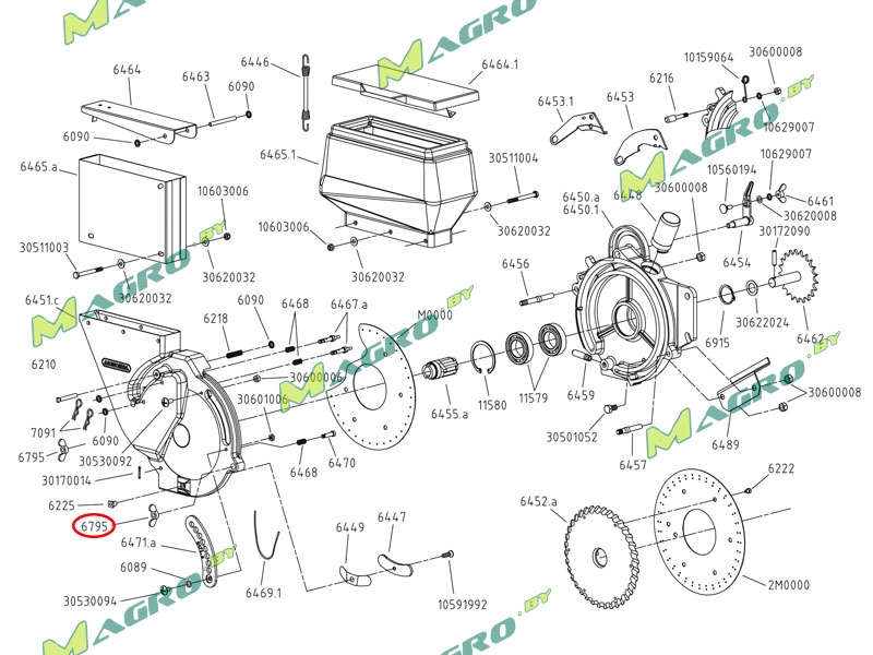 Гайка барашковая 6795 (10604008), оригинал