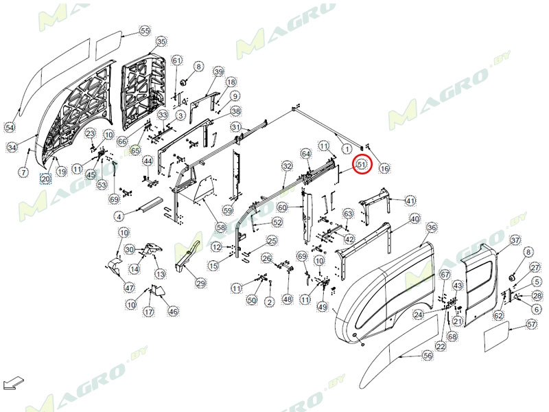 Упор CRA00171, оригинал
