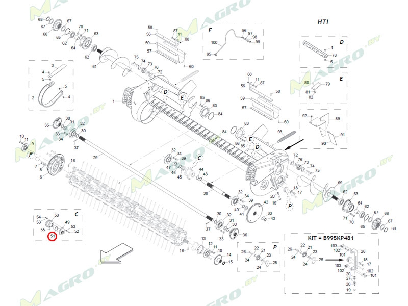 Втулка 50X56 L38 B02500001R, оригинал
