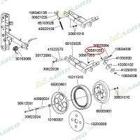 Болт М8*22 DIN 603 30561055
