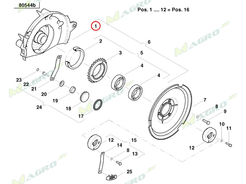 Корпус высевающего аппарата AC819822, оригинал