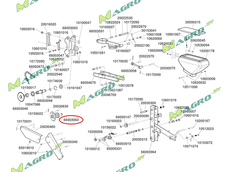 Муфта храповая MECA 6972.3 (66009127 стар. код 66003063), оригинал