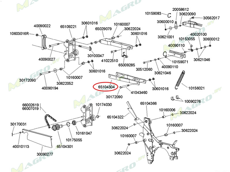 Параллелограмм нижний NC 7428 (65104304)