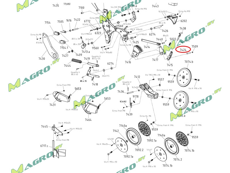 Палец 7424, аналог, Венгрия