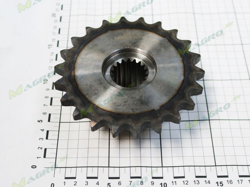 Звездочка Z=22-3/4 со шлицами B03400075R, оригинал