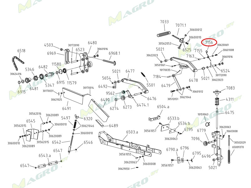 Пружина 7156 (30153041), оригинал