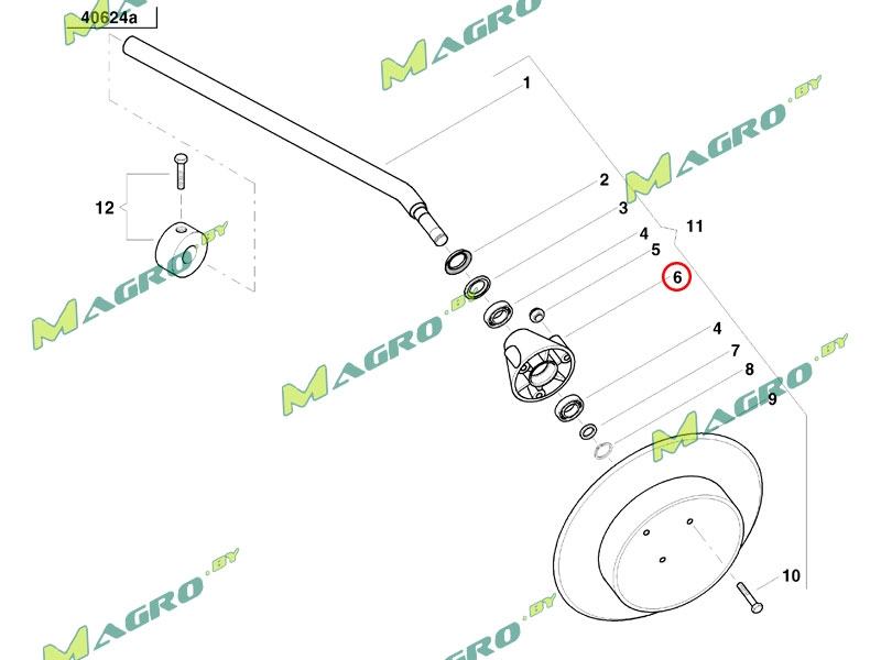 Ступица маркера следа AC496177, аналог