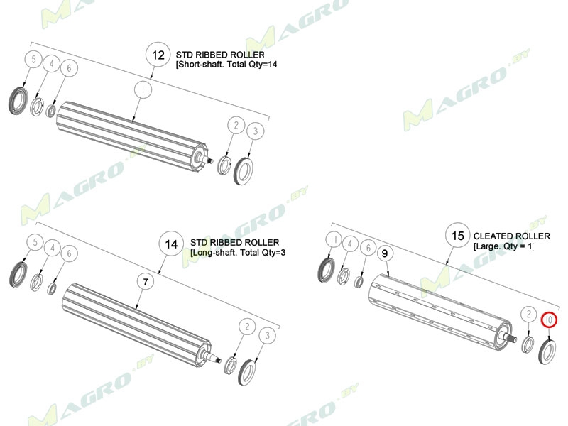 Крышка вальца CPL00108, оригинал