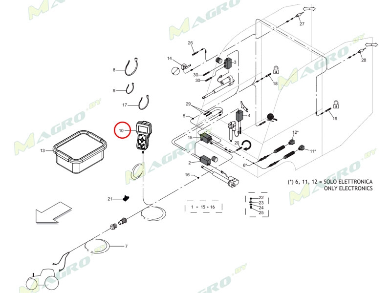 Пульт управления EASYTRONIC F05012348R (старый номер - F05012085R), оригинал