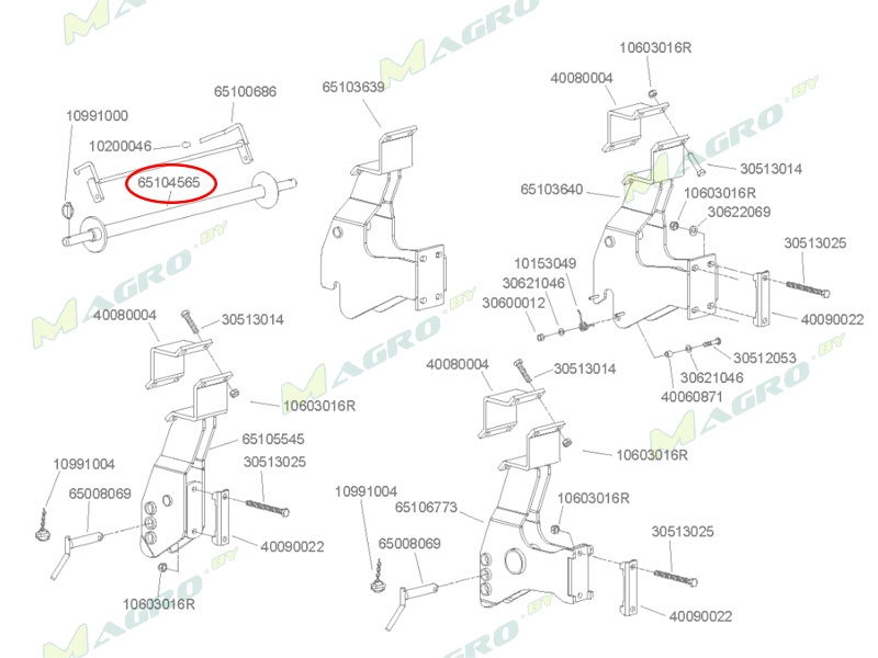 Вал 4365.1 (66004565), аналог, Венгрия