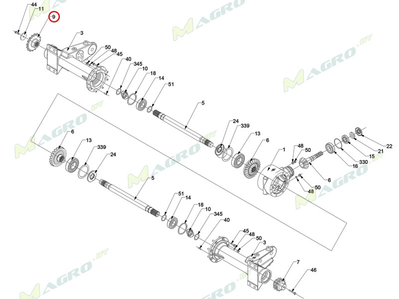 Звездочка Z=16 CMH02531, оригинал