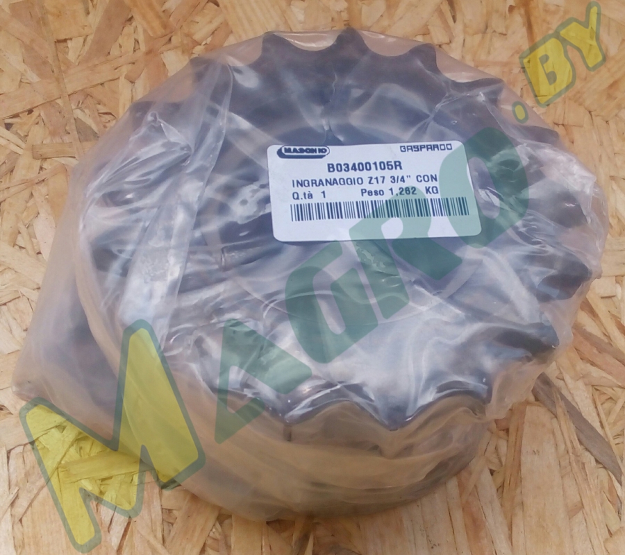 Звездочка Z-17 3/4 со ступицей B03400105R, оригинал