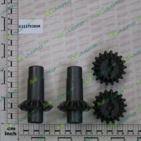 Шестерни конические редуктора 2+2 G22270389R,(РФ/тендер) аналог