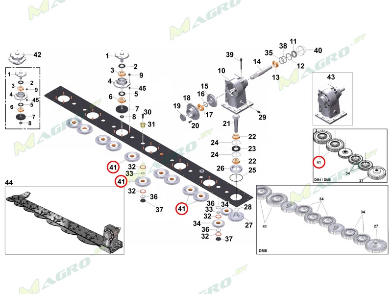 Шестерня Z=40 (1007) 4152040 (18032479)