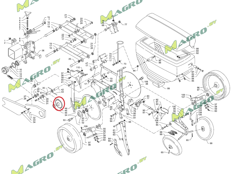 Звездочка распределителя Z=20 30031620 (10001404), PRV, Беларусь, BPRV, 100161