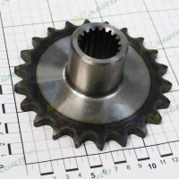 Звездочка Z=22-3/4 со шлицами B03400075R